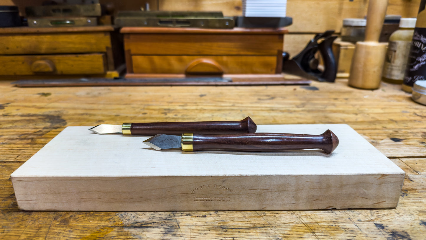Special Edition--Honey Brook Marking Knife and Dovetail Knife Set in Yarran Wood