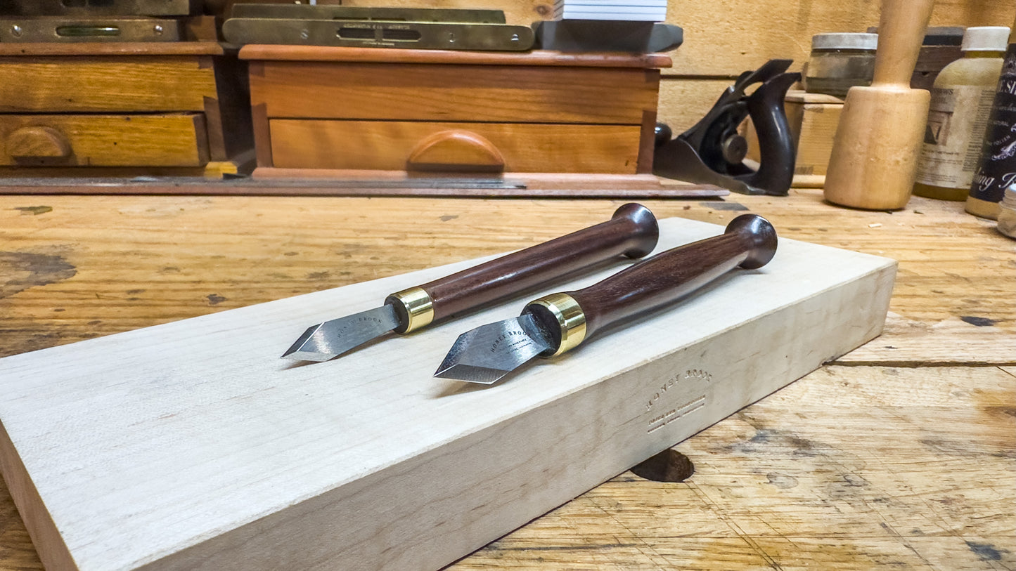 Special Edition--Honey Brook Marking Knife and Dovetail Knife Set in Yarran Wood