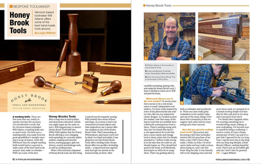 Will Adams in Popular Woodworking Magazine, March 2023