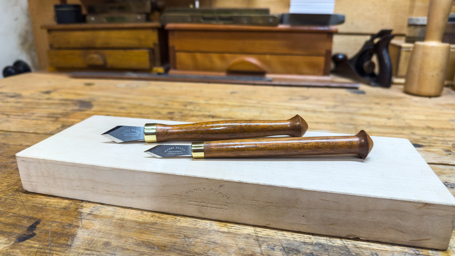 Special Edition--Honey Brook Marking Knife and Dovetail Knife Set in Koa
