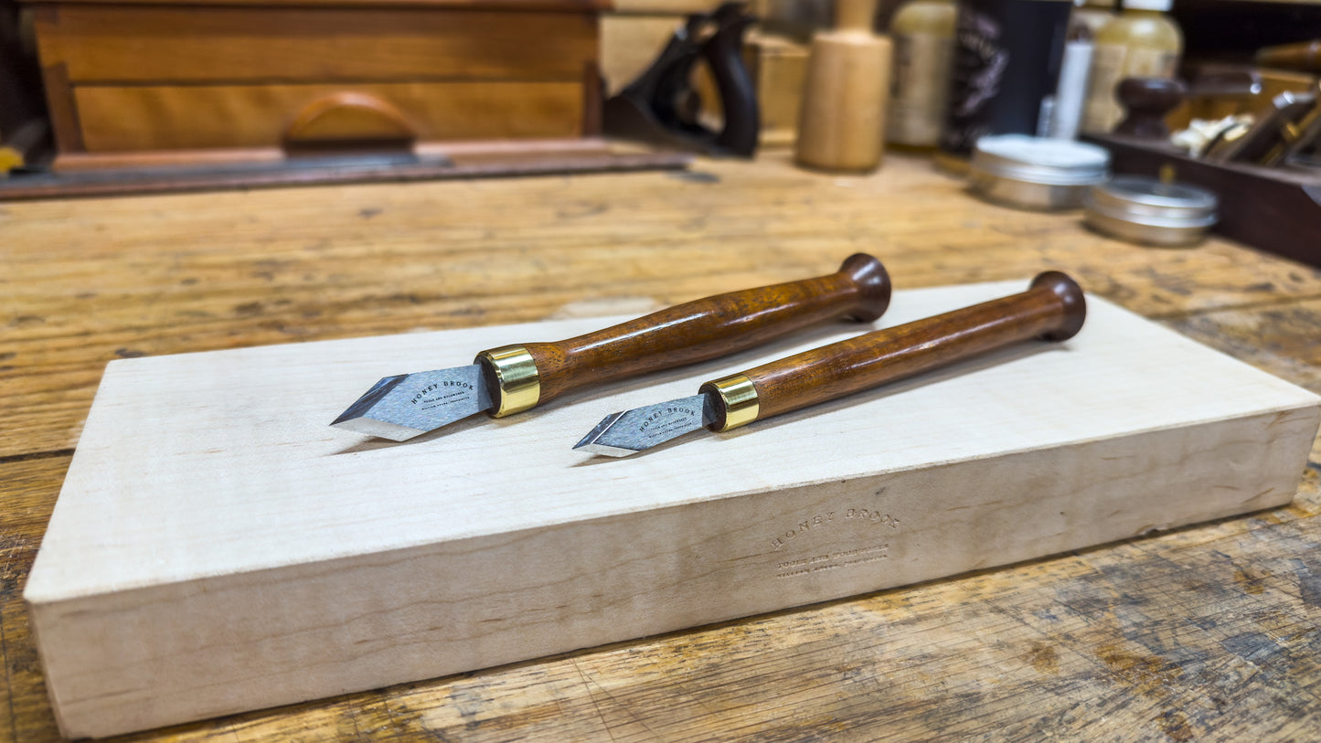 Special Edition--Honey Brook Marking Knife and Dovetail Knife Set in Koa