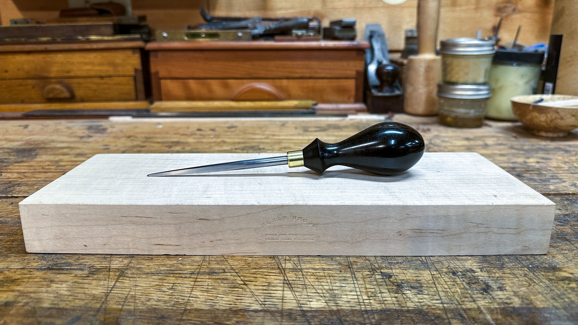 Ebony birdcage awl